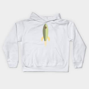 Rocket - Green Kids Hoodie